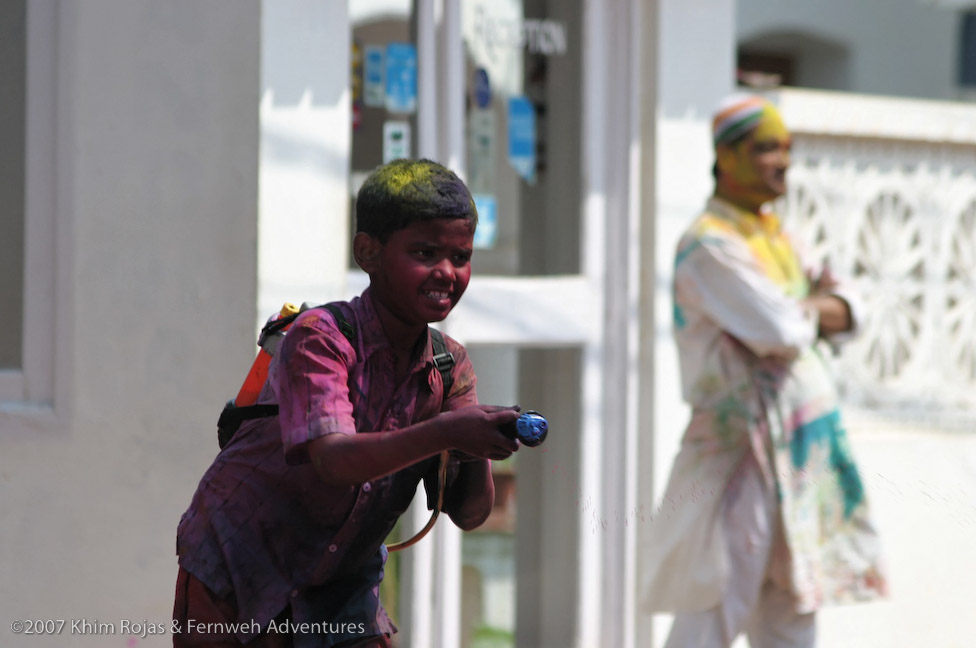 Holi festival sights